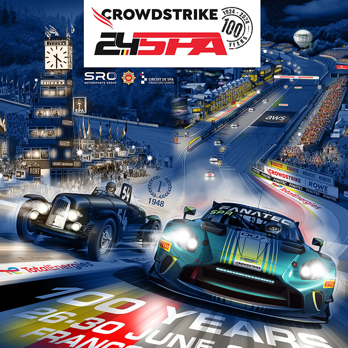 Parade of the CrowdStrike 24 Hours of Spa to Spa